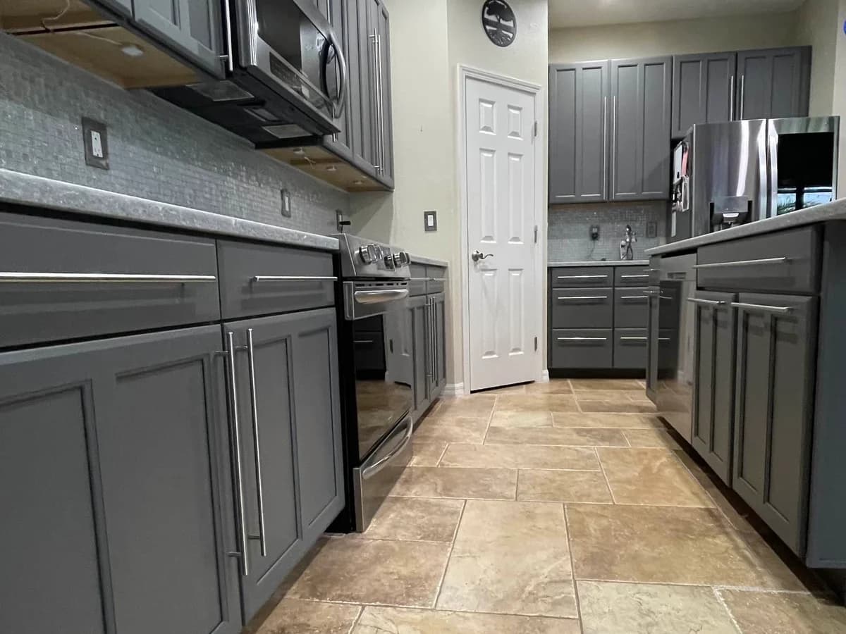 Palmer Ranch - Modern Dark Gray kitchen